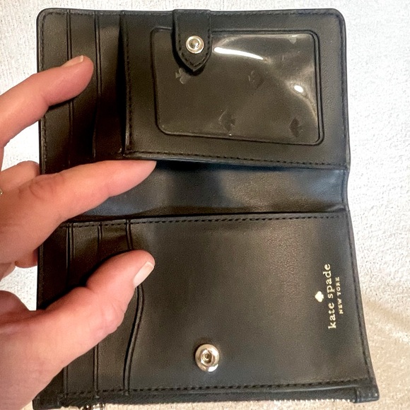 KATE SPADE - NEVER USED. Small wallet fits smaller crossbody or pocket. - Picture 5 of 9